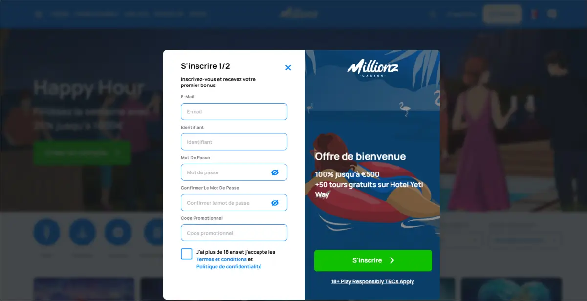 Comment rejoindre Millionz Casino et commencer à joue